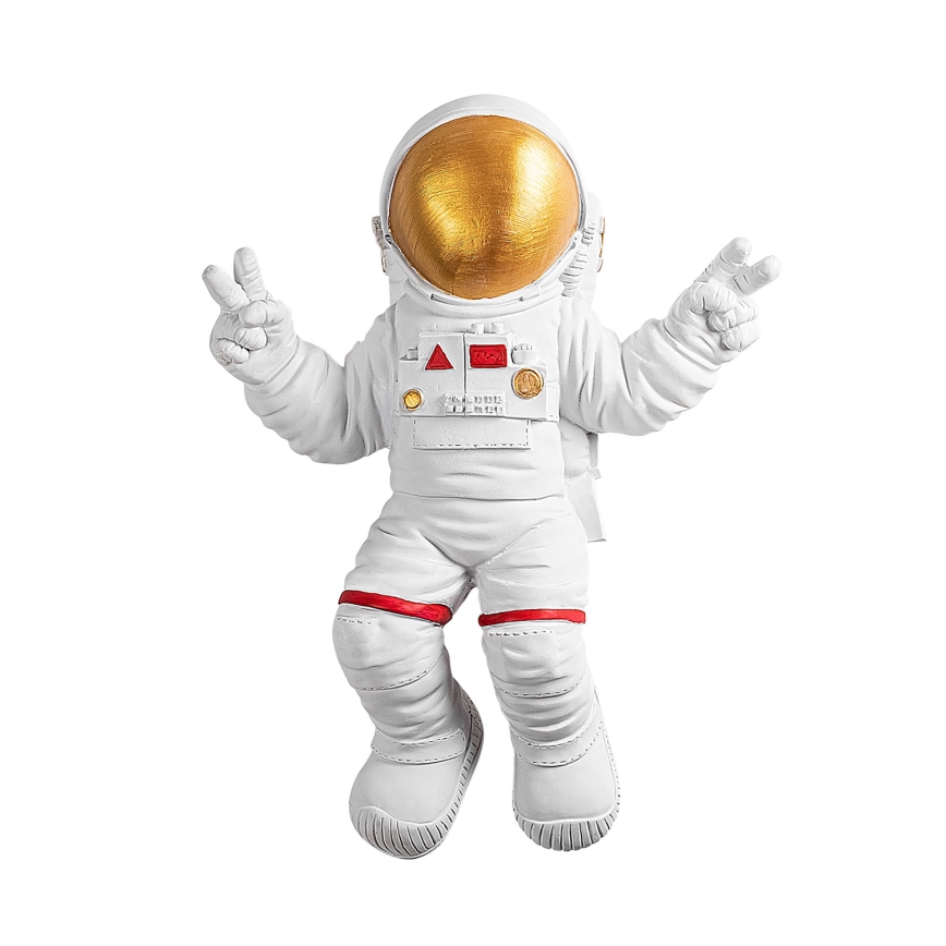 Stenska dekoracija 47x35 cm astronaut zlata