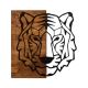 Stenska dekoracija 56x58 cm tiger les/kovina