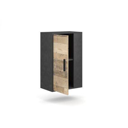 Stenska enota BRICK rjava/črna