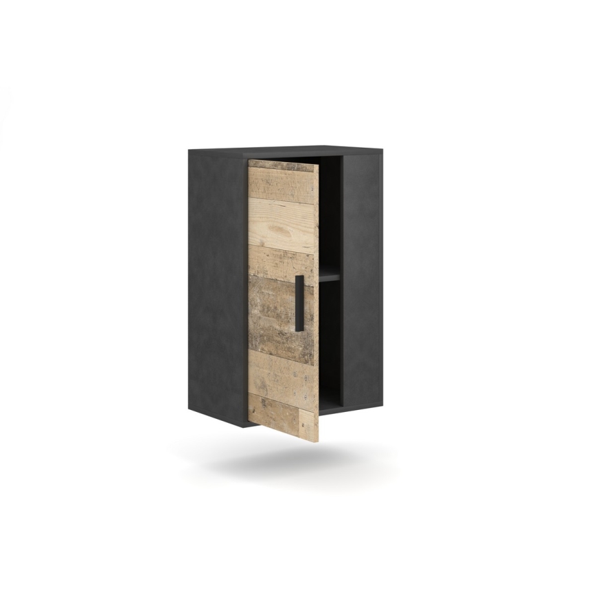 Stenska enota BRICK rjava/črna