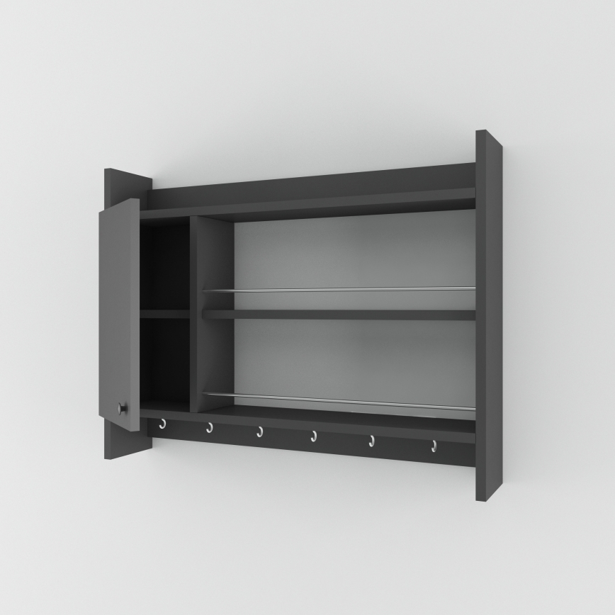 Stenska kuhinjska polica KNERR 65x85 cm antracit