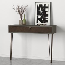 Stenska miza LINEA 78x90 cm rjava/antracit