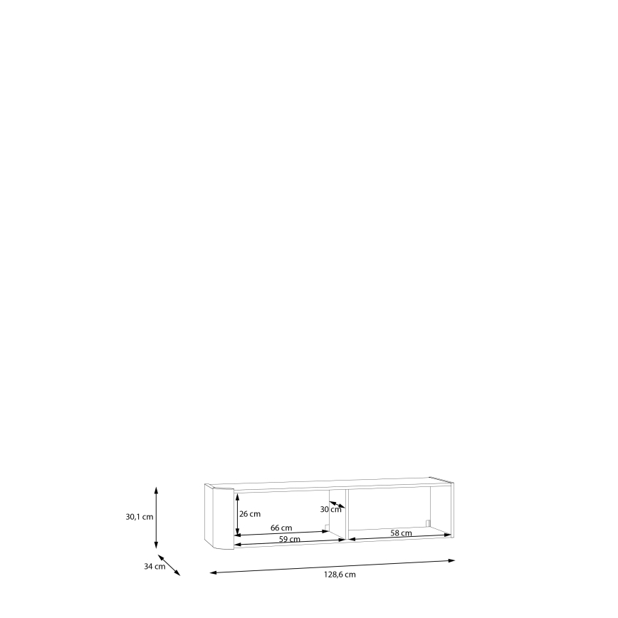 Stenska omarica INAR rjava