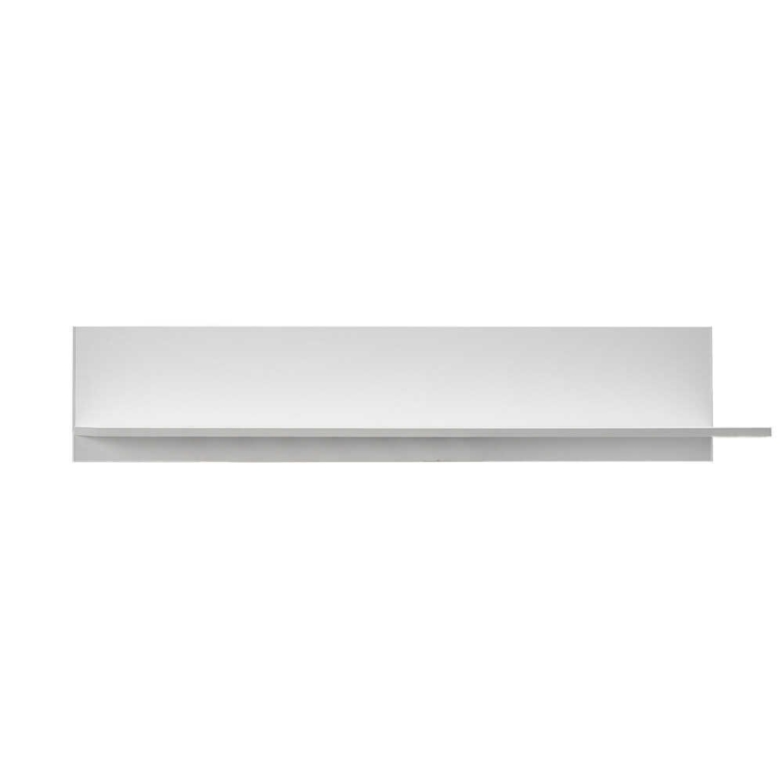 Stenska polica 25x120 cm bela