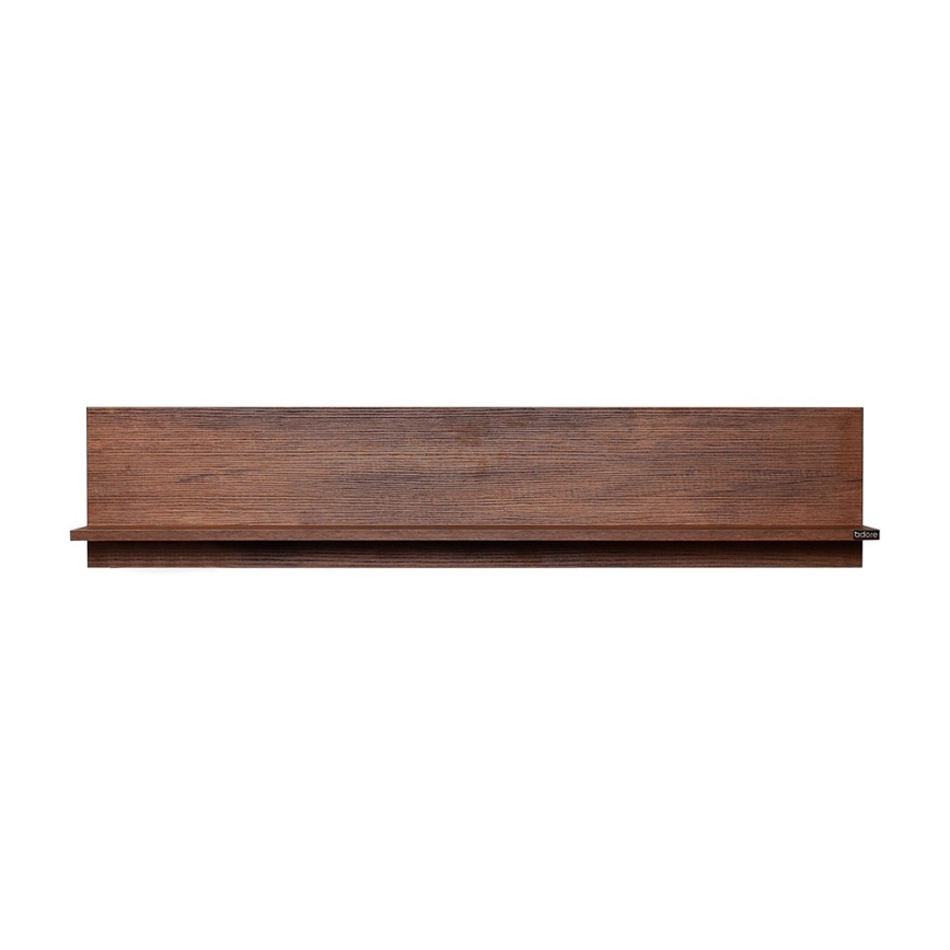 Stenska polica 25x120 cm rjava