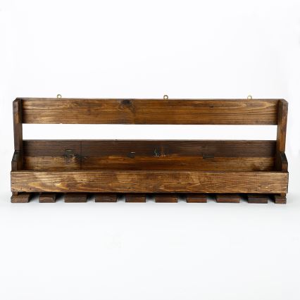 Stenska polica 28x102 cm smreka rjava