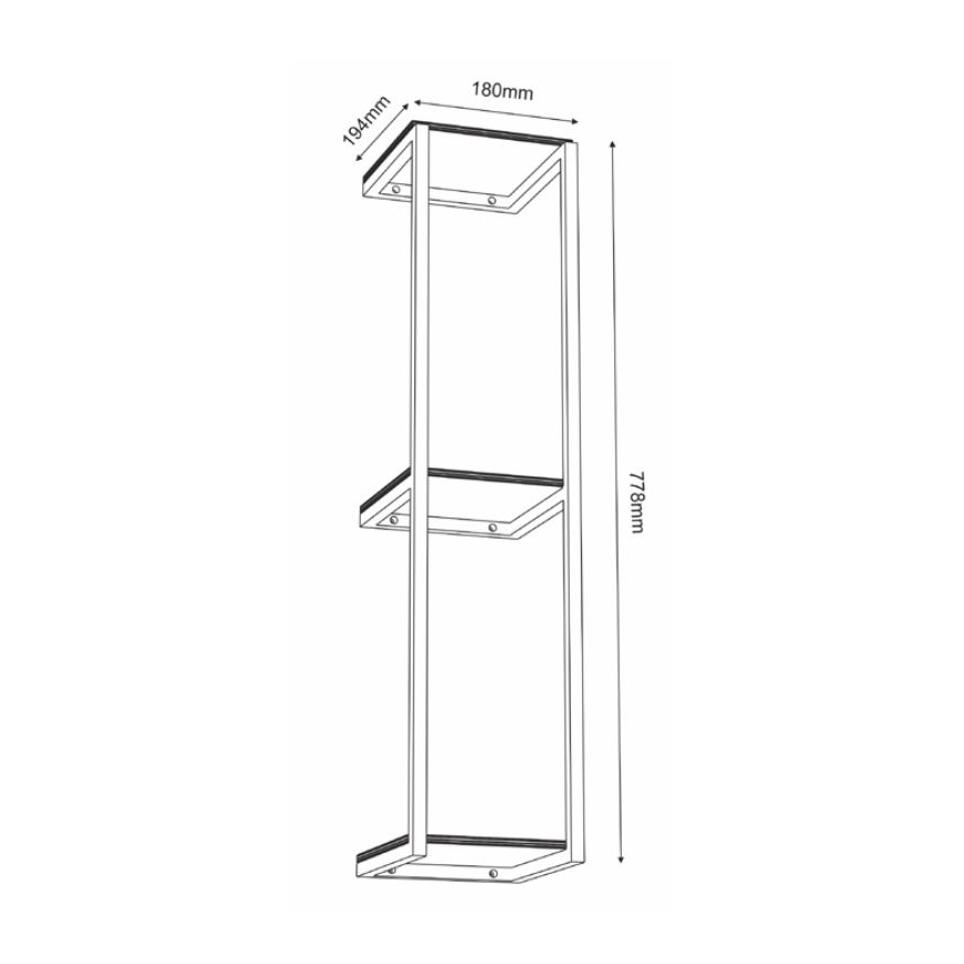 Stenska polica 77,5x18 cm