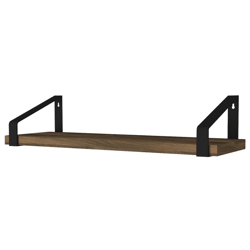 Stenska polica ARTIGO 10x45 cm rjava