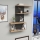 Stenska polica DESTAN 65x96x19 cm, antracit/rjava