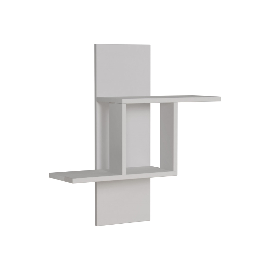 Stenska polica MILL 70x64 cm bela