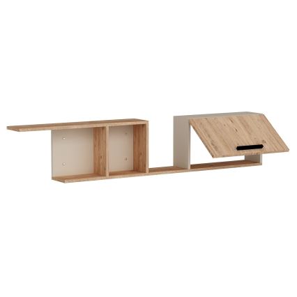 Stenska polica NEWRA 35x150 cm bor atlantic