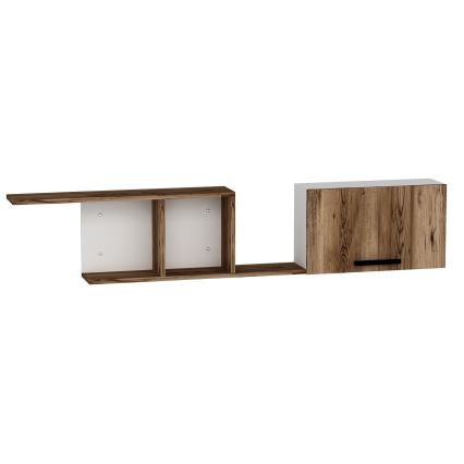 Stenska polica NEWRA 35x150 cm rjava