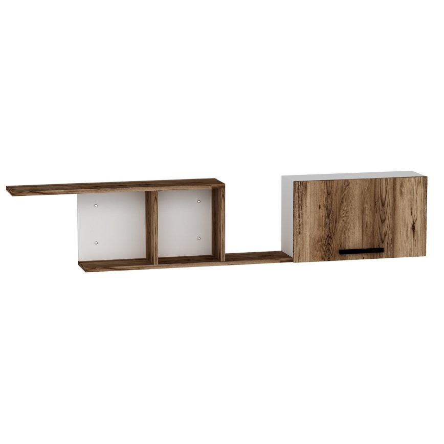 Stenska polica NEWRA 35x150 cm rjava