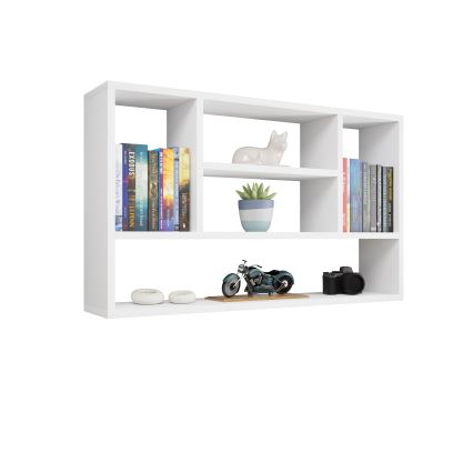 Stenska polica PAPIKO 100x60x20 cm bela