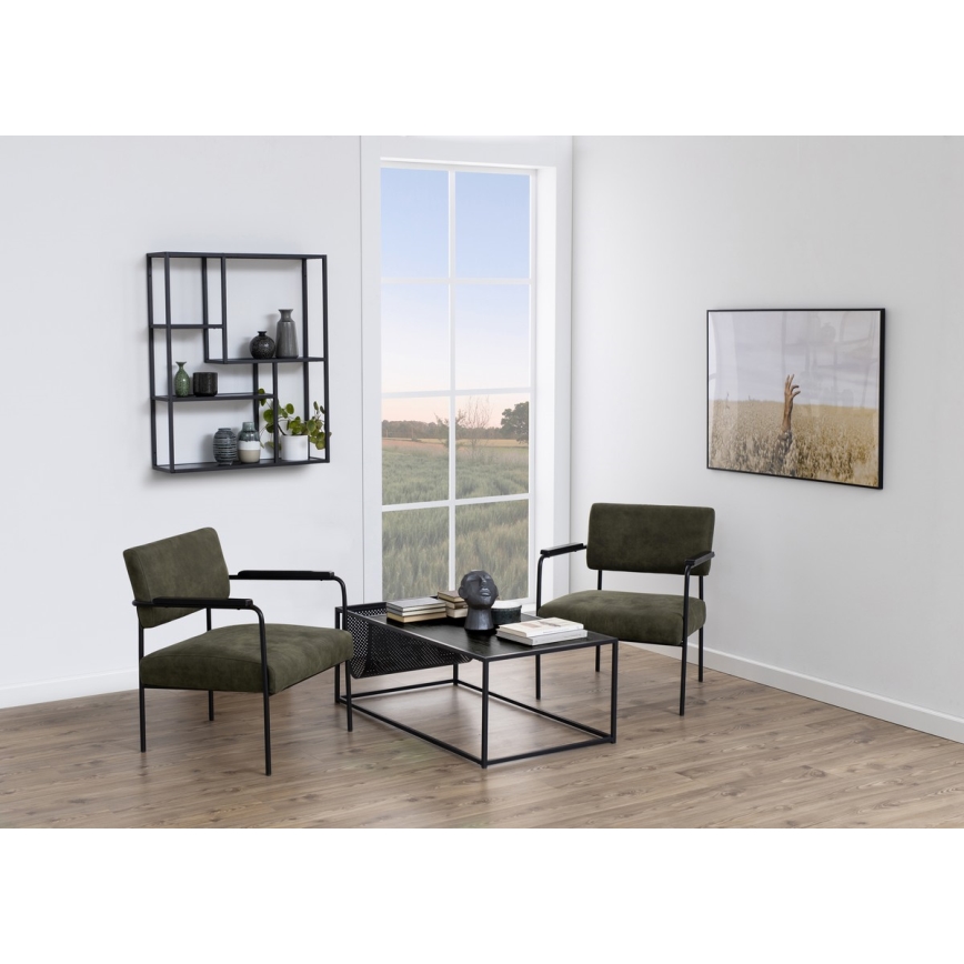 Stenska polica SARON v antracitni barvi