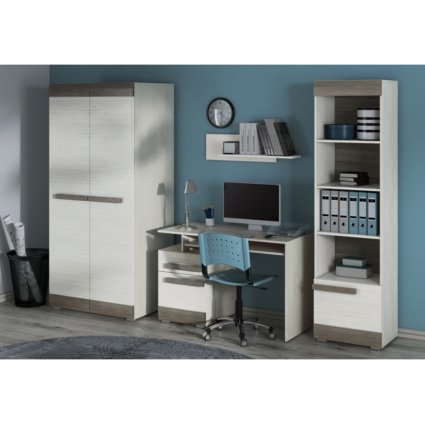 Stenska polica SARPA 23x92 cm bela