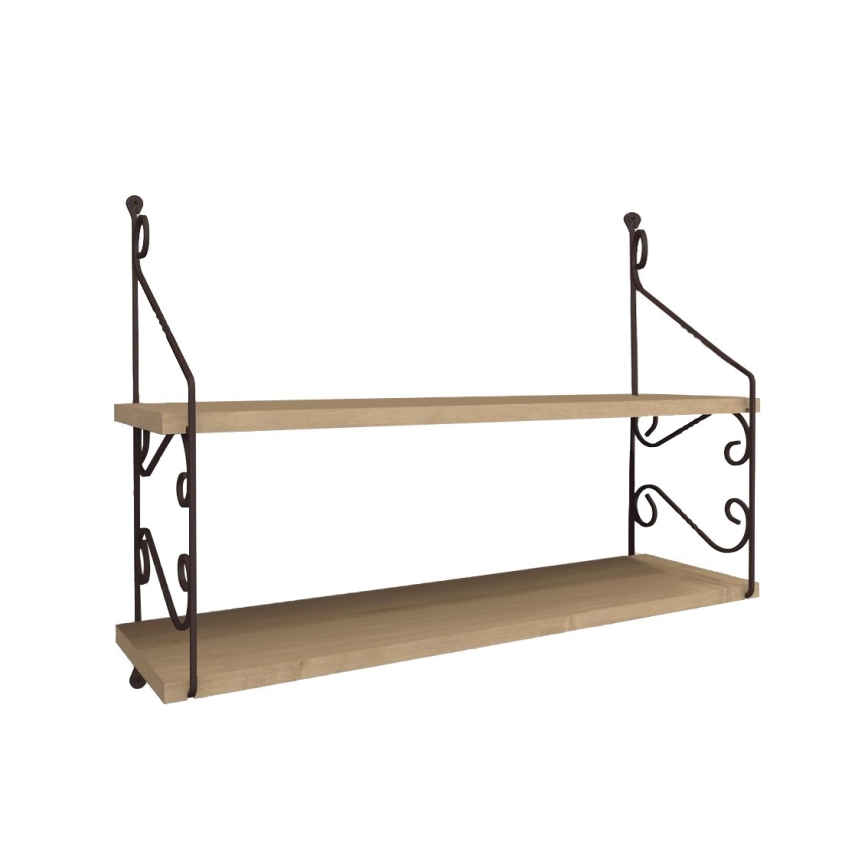 Stenska polica SERAMONI 51x72 cm hrast