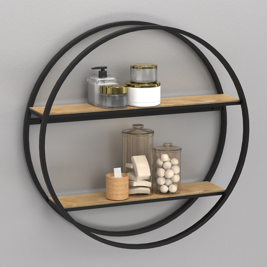 Stenska polica SHELF pr. 62,5 cm hrast