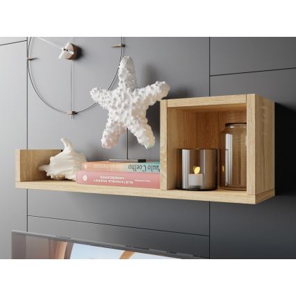 Stenska polica SILETO 20x60 cm hrast sonoma