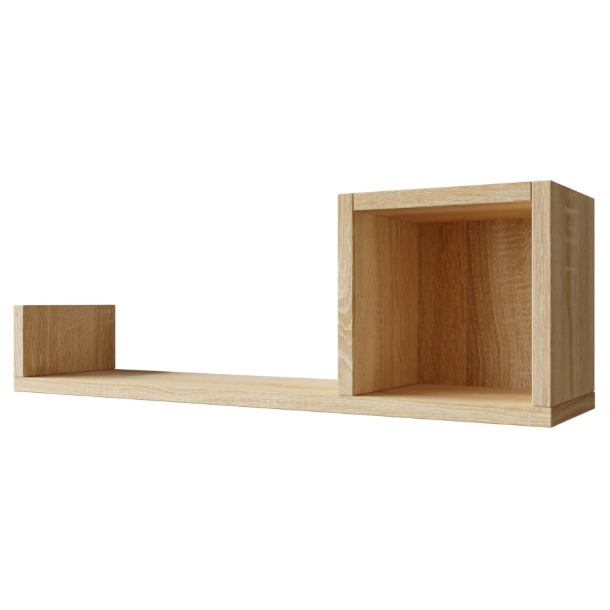 Stenska polica SILETO 20x60 cm hrast sonoma