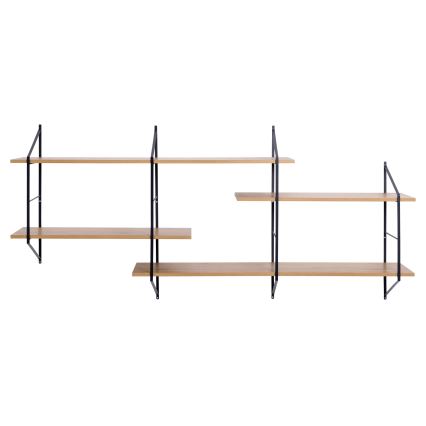Stenska polica TOCO 191x79 cm hrast