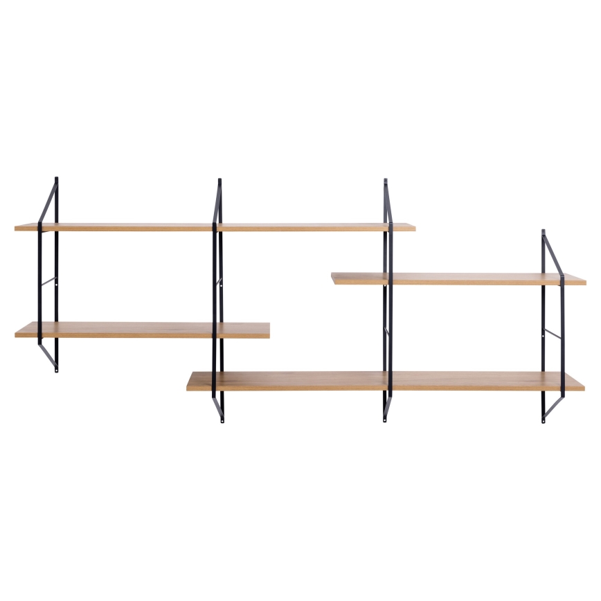 Stenska polica TOCO 191x79 cm hrast