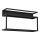 Stenska polica z LED osvetlitvijo SHELF 33x60 cm črna