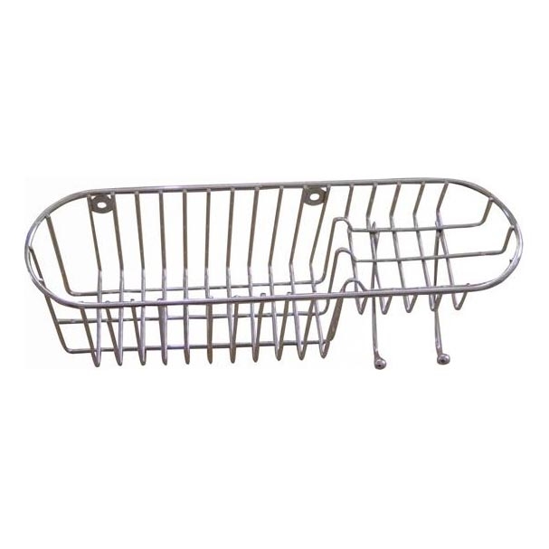 Stenska polica za tuš 11x34,6 cm sijajni krom