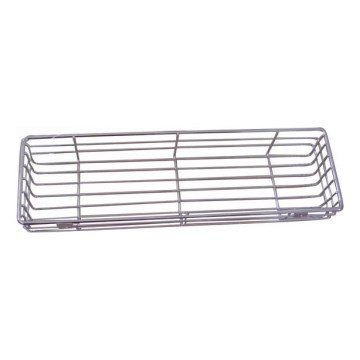 Stenska polica za tuš 12x40 cm sijajni krom