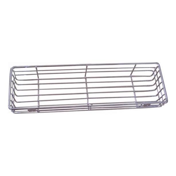 Stenska polica za tuš 12x40 cm sijajni krom