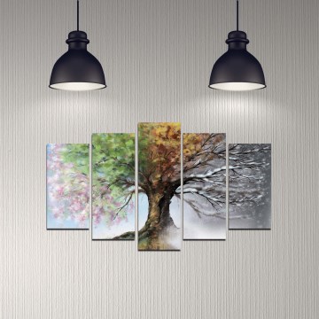 Stenska slika 5 kom. 110x60 cm drevo