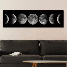 Stenska slika na platnu 50x120 cm lunine faze