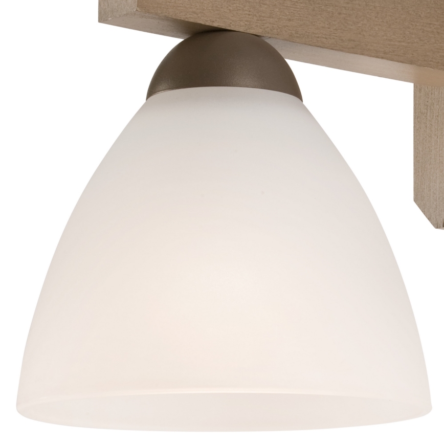Stenska svetilka ADRIANO 1xE27/60W/230V bukev - FSC certifikat