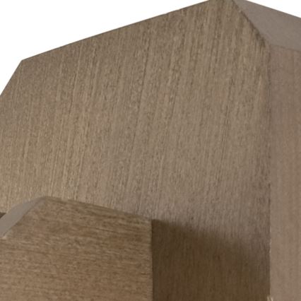 Stenska svetilka ADRIANO 1xE27/60W/230V bukev - FSC certifikat