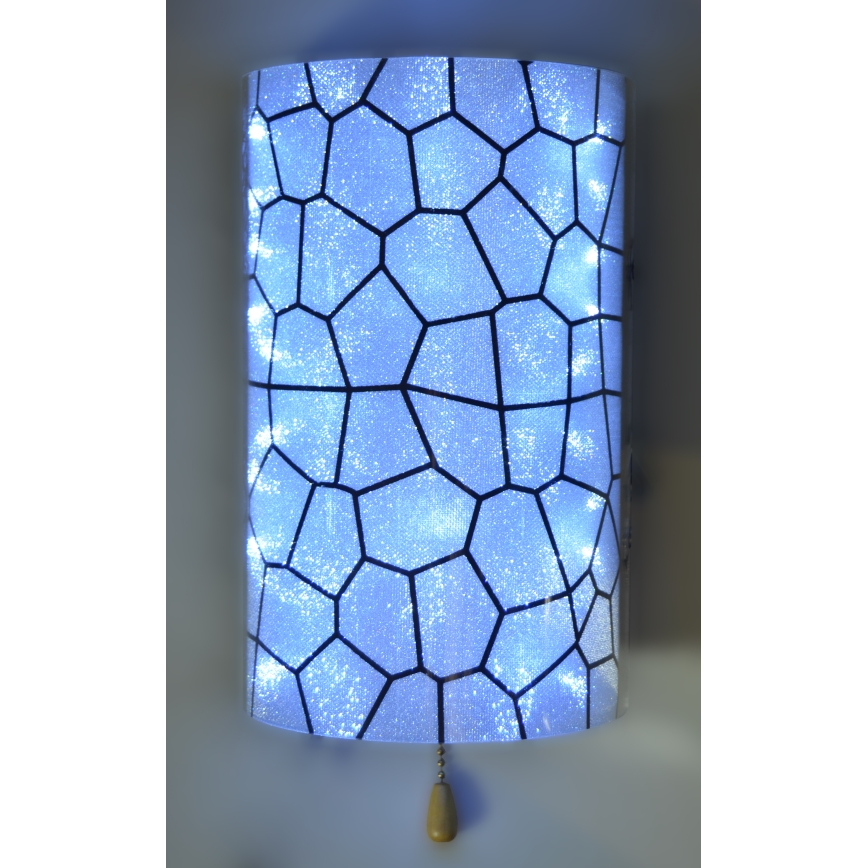 Stenska svetilka ALEDO 1xG4/20W/230V/12V + LED siva