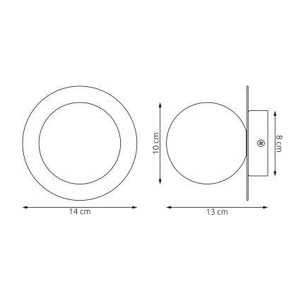Stenska svetilka AMERICANA 1xG9/8W/230V bež