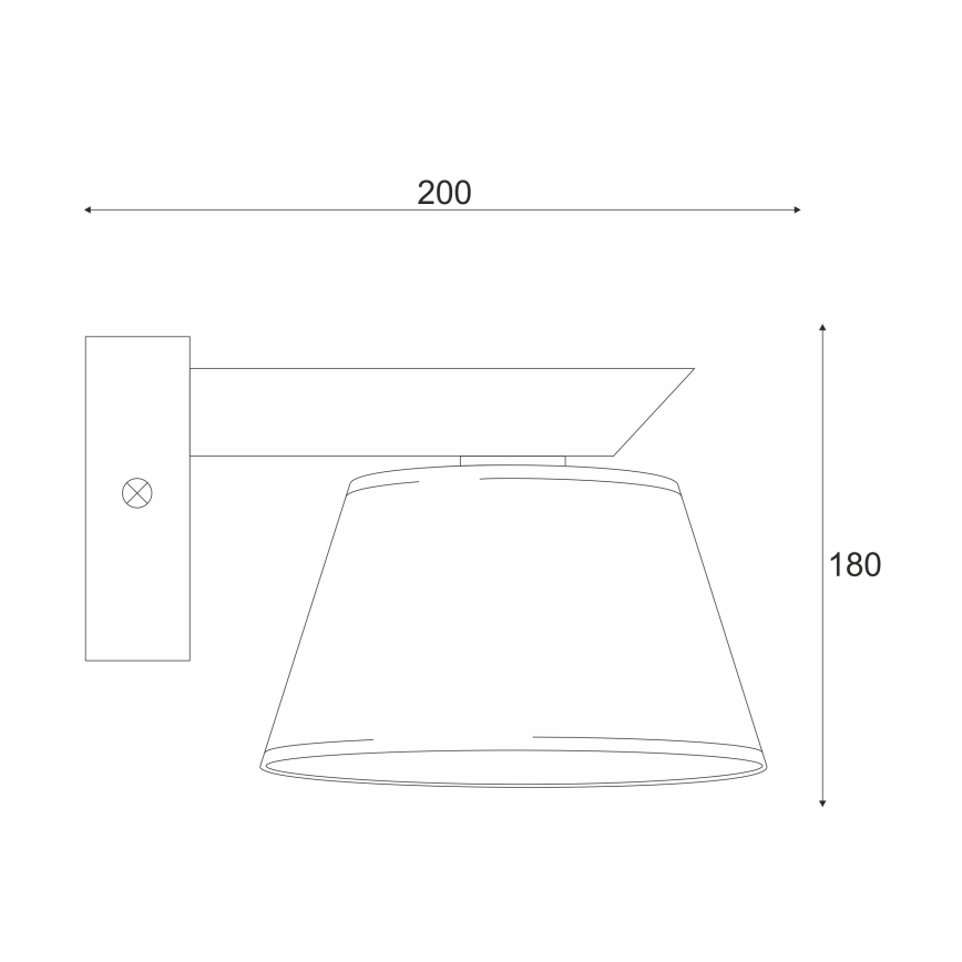 Stenska svetilka ANTONIO 1xE14/40W/230V hrast