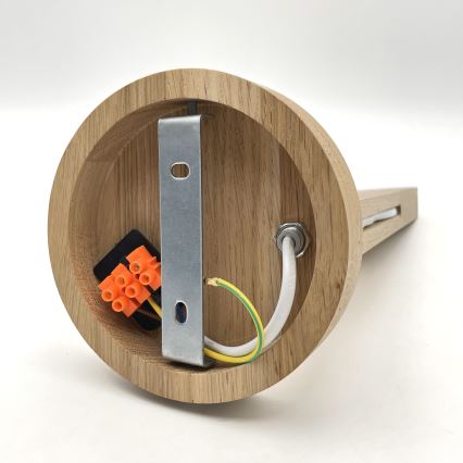 Stenska svetilka ANTONIO 1xE14/40W/230V hrast