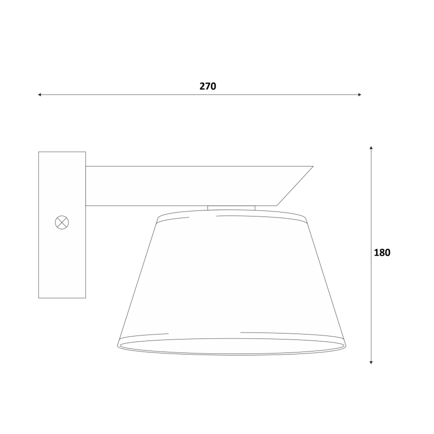 Stenska svetilka ANTONIO 1xE14/40W/230V bukev