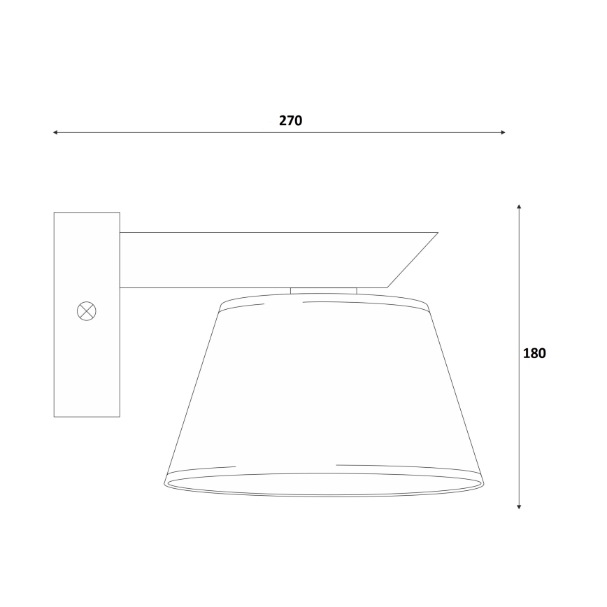 Stenska svetilka ANTONIO 1xE14/40W/230V bukev