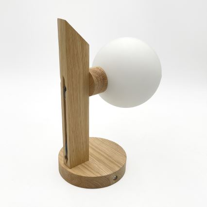 Stenska svetilka ANTONIO 1xG9/5W/230V hrast/bela