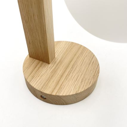 Stenska svetilka ANTONIO 1xG9/5W/230V hrast/bela