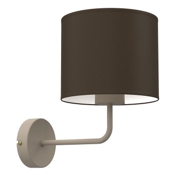 Stenska svetilka ARDEN 1xE27/15W/230V bež/rjava