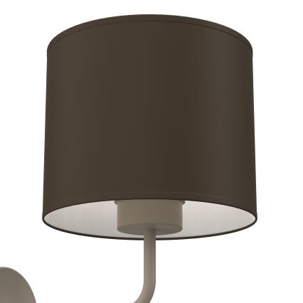 Stenska svetilka ARDEN 1xE27/15W/230V bež/rjava
