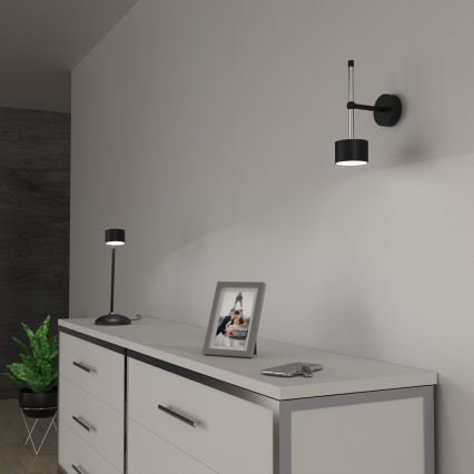 Stenska svetilka ARENA 1xGX53/11W/230V črna/sijajni krom