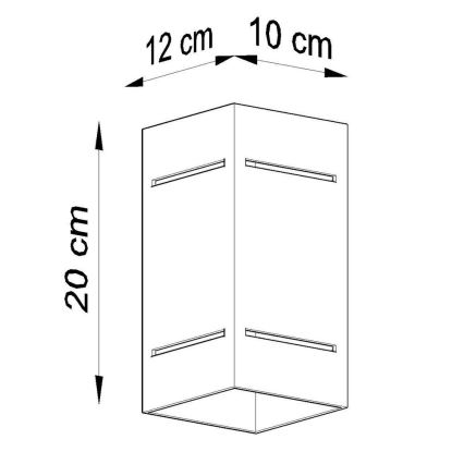 Stenska svetilka BLOCCO 1xG9/40W/230V