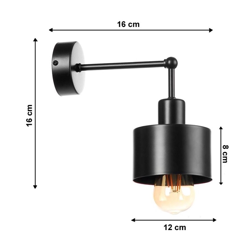 Stenska svetilka BODO 1xE27/60W/230V