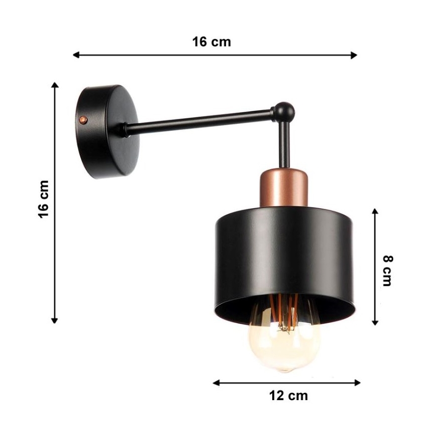 Stenska svetilka BODO 1xE27/60W/230V
