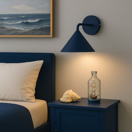 Stenska svetilka CAPITAL 1xGX53/15W/230V modra