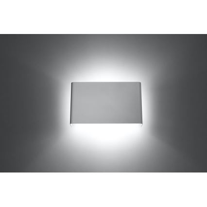 Stenska svetilka COPERTURA 2xG9/40W/230V bela